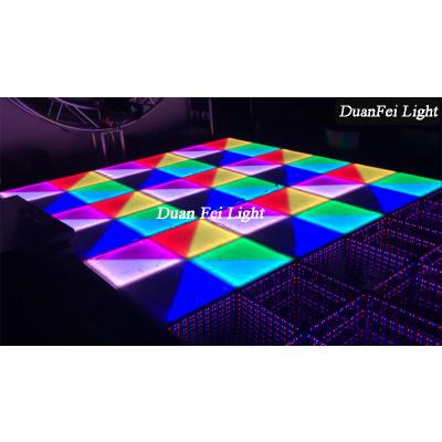 China Stage led stage light 100x100x10cm acrylic led floor light up dance floor for wedding party ktv night club show for sale