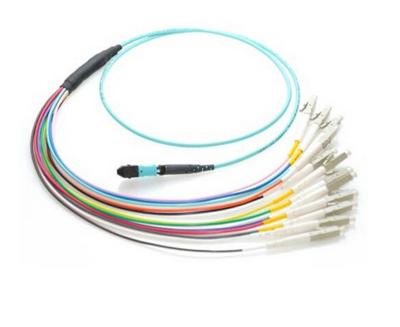 China MTP / MPO Fiber Optic Cable Assemblies for sale