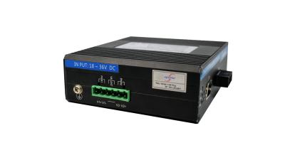 China 10/100/1000Base-Tx to 1000Base-FX Enhanced Industrial Media Converter for sale