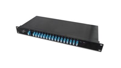 China CWDM Mux / Demux in 1U Rackmount 4,8,16,18- CH Rack Low Insertion Loss for sale