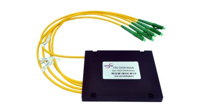 China Multiplexor denso de la división de la longitud de onda de la caja del ABS de Channel 4, multiplexor de DWDM en venta