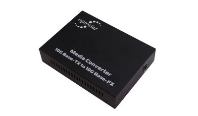 China High Performance 10G Fiber To Copper Media Converter Support Jumbo Frame for sale