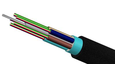 China Ftth Drop Optical Fiber Cable Stranded Loose Tube Light armored Cable PE sheath for sale