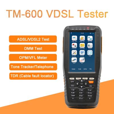 中国 TM-600 VDSLのテスターの繊維光学用具ADSL/VDSL/OPM/VFL/TDRの調子の追跡者のオールインワン単位 販売のため