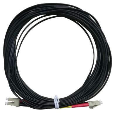 China OPTOSTAR Black Fiber Optic Jumper LC/APC to LC/APC Optical Cable LSZH Jacket for sale