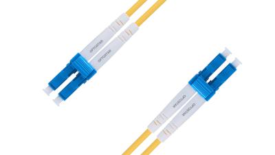 China OPTOSTAR Both End LC Connectors Optical Fiber Cable Jumper Single mode PVC or LSZH for sale