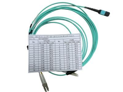 China OPTOSTAR Fiber Optical Patch Cord Multi Cores Fiber Cable with One MPO Connector for sale