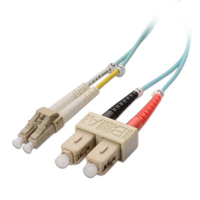 China LC-APC to SC-APC Optical Fiber Cable / LC-SC SM Fiber Optic Cable Patch Cord for sale