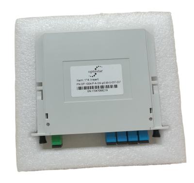 China Asphaltieren Sie Faser des Modul-1*8 Optik-PLC-Teiler/planaren Lichtwellen-Stromkreis-Teiler zu verkaufen