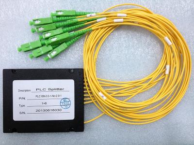 China Cabo de fibra ótica de OPTOSTAR FTTH com o divisor do PLC do comprimento de onda 1260/1650nm 1X8 SC/UPC à venda