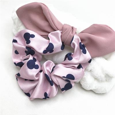 China Hot Selling Women Hair Accessories Elastic Rubber Headbands Fashion Ponytail Holder Elastic Hair Band With Bow for sale