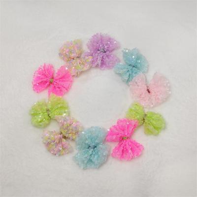 China Fashion Wholesale Colorful Kids Glitter Hair Clip 5cm Hair Clip for sale