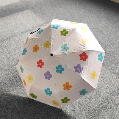 China Minimalist High Quality Folding Protection Umbrella Travel Sunny UV Umbrella For Rain And Sun for sale