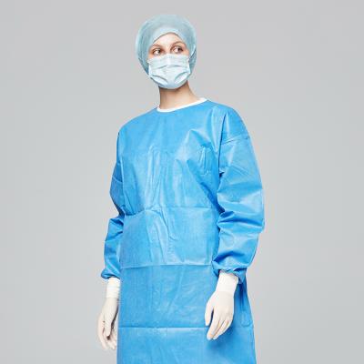 China Wholesale Medical Care Isolation Nonwoven Sterile Medical Surgical Gown For Hospital for sale