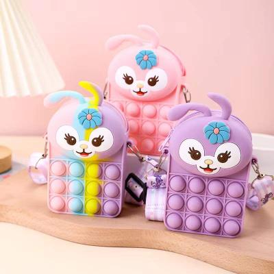 China Reduce Stress New Product 2022 Popoits Popoits Coin Purse Doll Silicone Pops Bag Rabbit Storage Bag Itting Bag Noise Itting Bag Bunny Storage Bag for sale