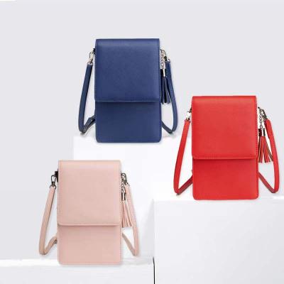 China 2022 New Designer Light Weight Mini Cellphone Bags Card Holder Wallet Purse Cross - Body Phone Bag for sale