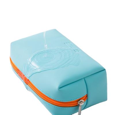 China Color Waterproof Cosmetic Cosmetic Travel Candy Case Storage Bag Fashion PU Cosmetic Bag for sale