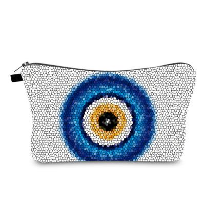 China Lady On Sale Logo One-Eyed Custom Polyester Bag Cosmetic Clutch Bag for sale