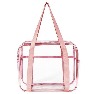 China Fashion transparent cosmetic bag for women PVC waterproof bag for women portable cosmetic bag for sale