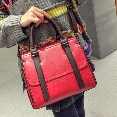 China European and American European and American single shoulder bag large capacity shoulder bag ladies retro fashion PU leather handbag for sale