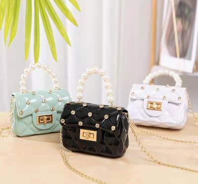 China Waterproof Diamond-studded female jelly bag women's foreign trade bag fashion all-match lipstick jelly bag jelly bag for sale