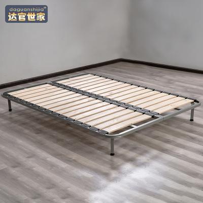 China Firm Slat Folding Steel Frame Folding Steel Frame Mute Tatami Bed Panel Support Wooden Moisture Proof Frame for sale