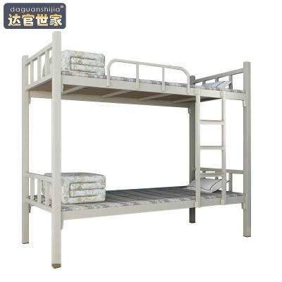 China Hot Selling Bunk Bed Frame Factory Sale Iron Bunk Student Bed Durable Whole High Quality Wrought Material Dormitory for sale