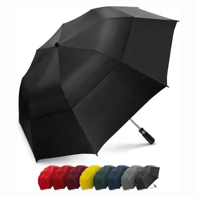 China 2 Inch Golf Folding Folding Umbrella Outdoor Windproof Oversized Eco-Friendly Printing Logo Umbrella Size 23 Big Large for sale