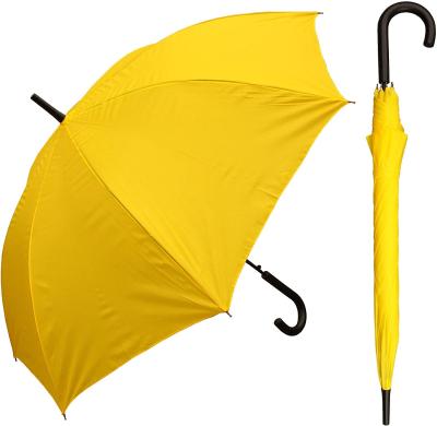 China Customized Cheap Customized Yellow Straight Umbrella Logo Printing Automatic Open Straight Umbrella for sale