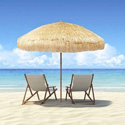 China Special Customized Tiki Umbrella Hawaiian Style Beach Patio Umbrella 8 Ribs UPF 50+ With Tilt Carry Bag For Patio Garden for sale