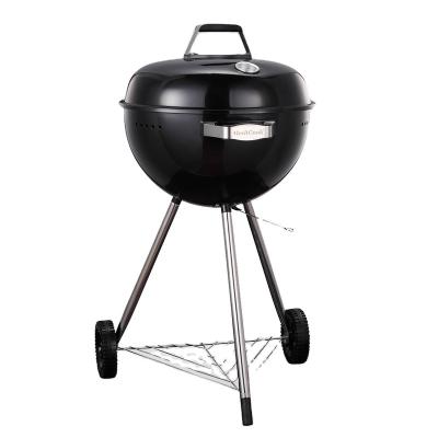 China 18 Inch Easily Assembled Hot Selling Portable Charcoal BBQ Grill Apple Shape Kettle Outdoor Camping Picnic Cart SS304 for sale