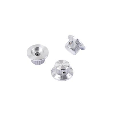 China 3Pcs GUITAR Metal Guitar Control Knobs 6mm Diameter Tone Volume Knobs For Early Strat Electric Guitar for sale