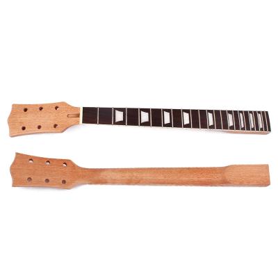 China DIY Electric Guitar Neck GUITAR For Gibson LP Guitars Parts Replacement 22 Fret Neck Mahogany Rosewood Fretboard With Trapeze White D for sale