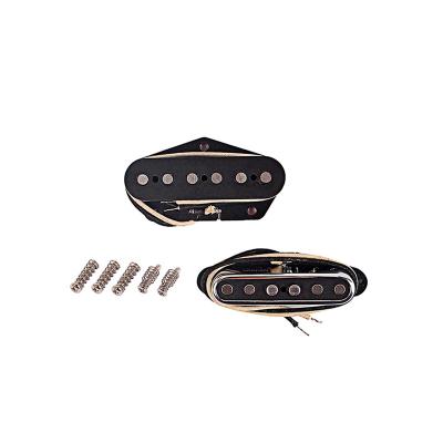 China GUITAR Vintage Guitar Silent Pickups Set Neck And Bridge Pickup For Telecaster Electric Guitar Parts Replacement With F Mark for sale