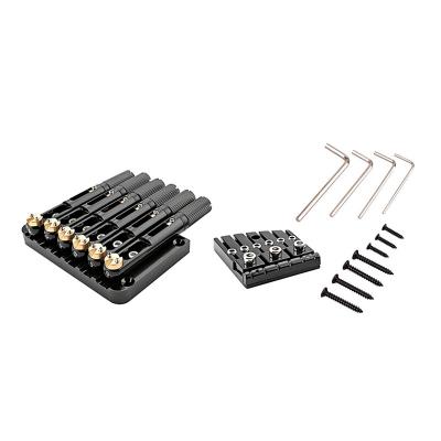 China High Quality 1Set GUITAR 6Strings Headless Guitar Bridge For Guitar Accessories Headless Black for sale