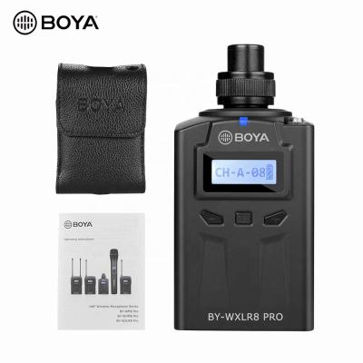 China BOYA BY-WXLR8 Pro Pro Microphone BOYA BY-WXLR8 Microphone Transmitter 48-Channel Plug-in Microphone Transmitter XLR Connection for sale