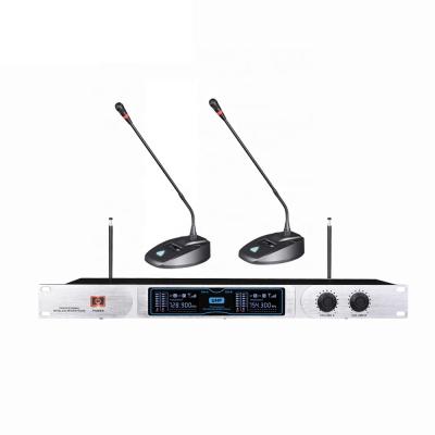 China Conference Mic Vhf Headset Microphone Wholesale Dual Channels Microphone for sale