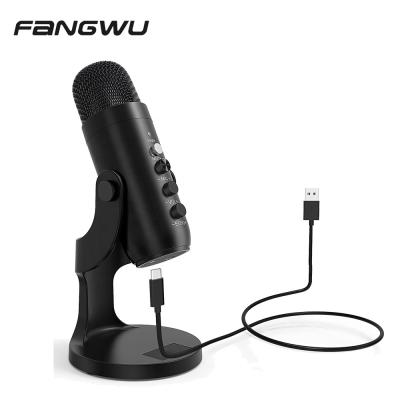 China Perfect Sound Latest Design USB Desktop Conference Mic Podcast Microphone for sale