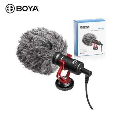 China Brand Microfono Boya By-mm1 Cardiod Perfect Sound Original Universal Shotgun Microphone for sale