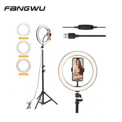 China 9 Color Stepless Dimming Shine China Wholesale With Makeup Holder Hanging Ring Pendant Light For Live Streaming for sale