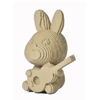 China Cute Rabbit 3D Puzzle Graffiti Toy Cartoon Animal Kids Toys Room Game Decoration for sale