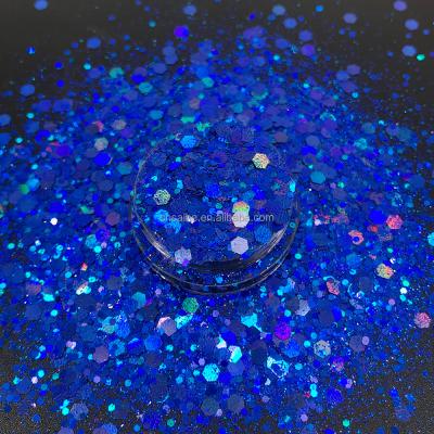 China DIY Decoration Bulk Rocker Holographic Polyester Glitter Fine Glitter For Rocker for sale