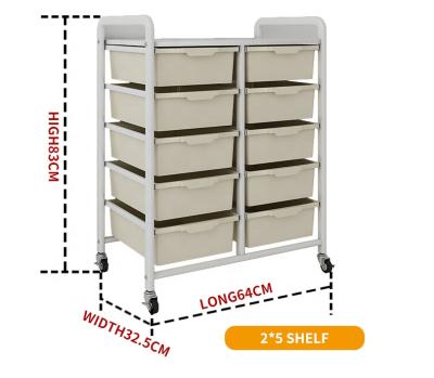 China Viable new style multi-functional floor kitchen living room bedroom storage movable rack for sale