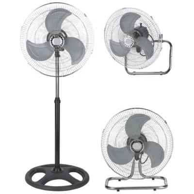 China Hotel Electrical Equipment Manufacturer Commercial Fan Supplier 18inch Electric Stand Fan 3 in 1 for sale