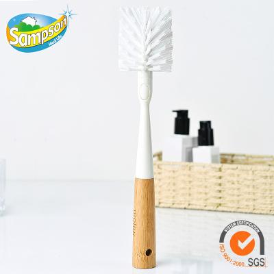 China Eco-Friendly Sustainable New Style Bristle Nylon Handle Glass Bottle Cleaning Brush for sale