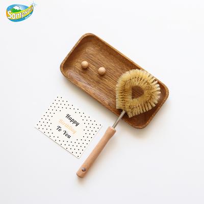 China Vegetable Water Bottle Eco-biodegradable Viable Straw Cleaning Coconut Scrub Brush Dish Dishwasher for sale