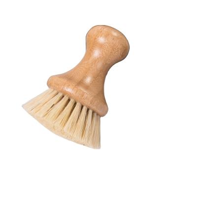 China Sustainable Biodegradable Bamboo Bamboo Sink Bowl Household Kitchen Cleaning Brush Washing Tools for sale