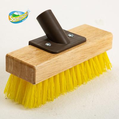 China Sustainable Professional Handheld Floor Brush Vinyl Cleaner Scrubber For Bathroom Pool for sale