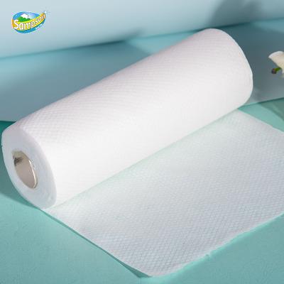 China 100% Disposable Cotton Cloth Glass Cleaning Wiper Cleaning Towels Nonwoven Roll Eco-friendly Sustainable for sale