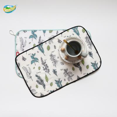 China New Style Dining Table Place Mat Cotton Viable Nordic Printed Place Mat for sale